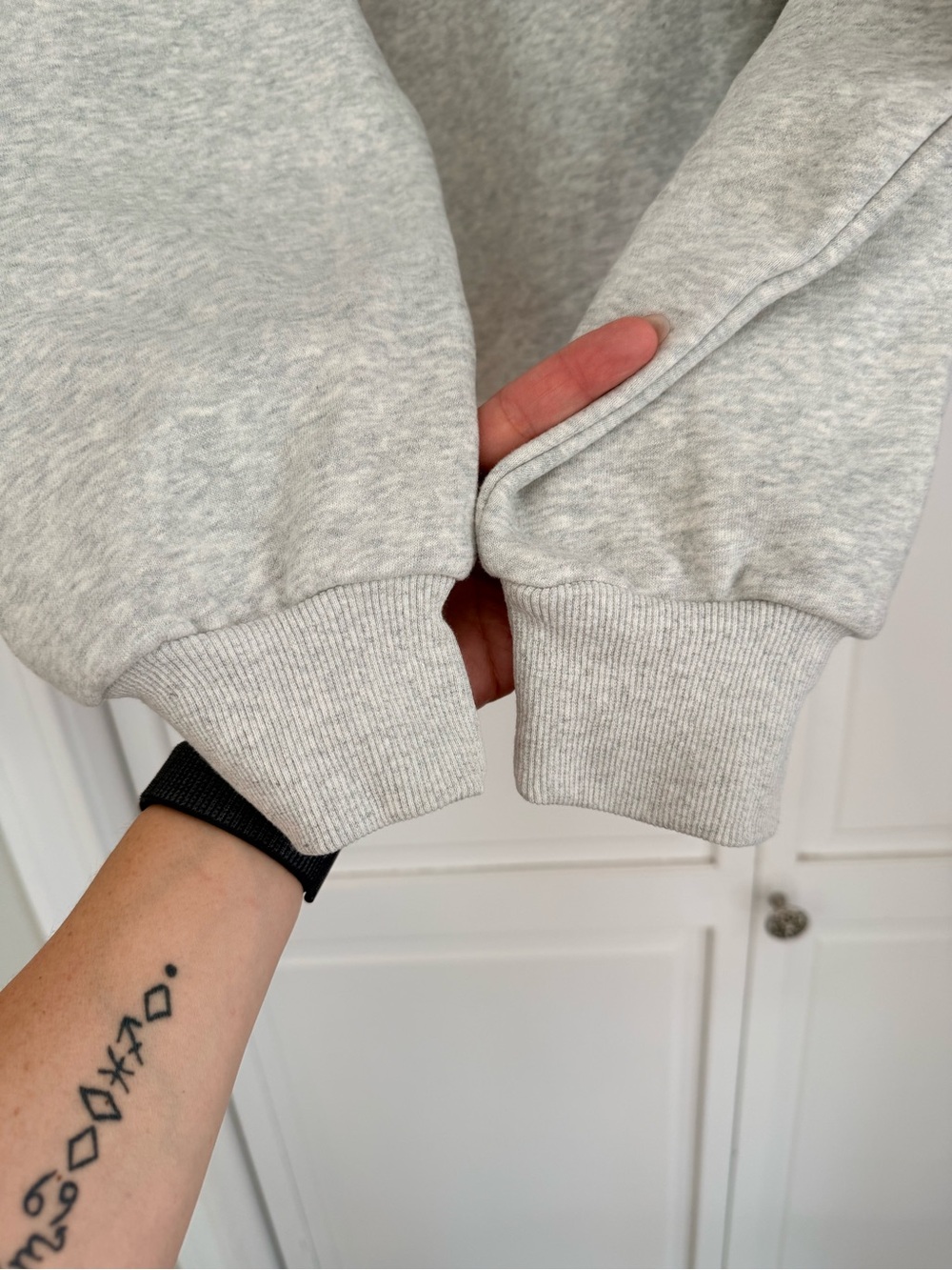 Parke grey mock neck sweater fleece - Picture 5 of 5